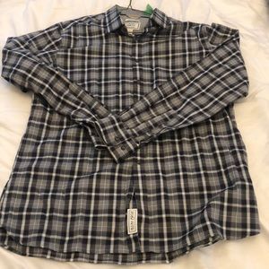 Jos A Bank gray and brown tailored button up sz L